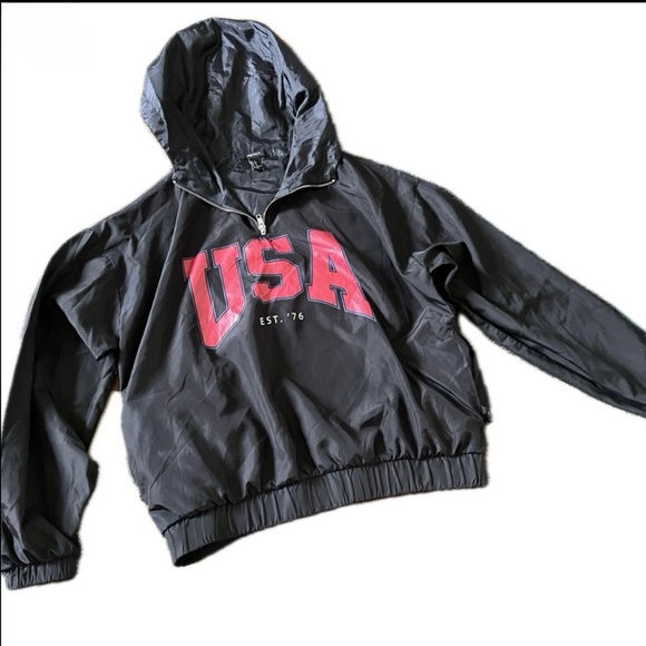 forever21 USA Pullover wind breaker size small. #usa #windbreaker - Picture 1 of 6